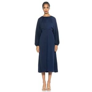 Alexia Admor Constance Draped Dolman Sleeve Fit And Flare Dress Size 2 NWT